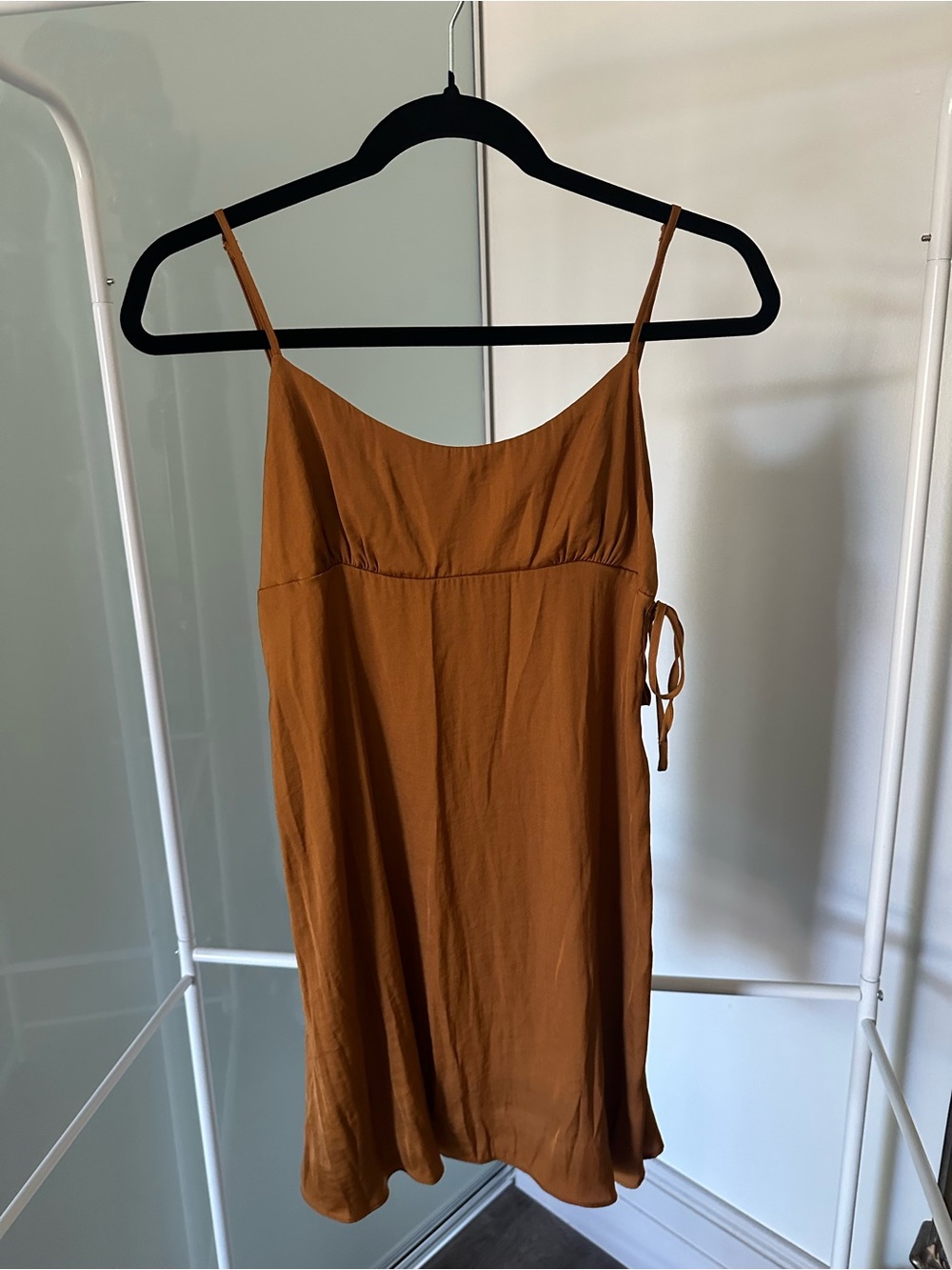 FREE PEOPLE Smooth Sailin' Mini Slip By Intimately in Rust XS